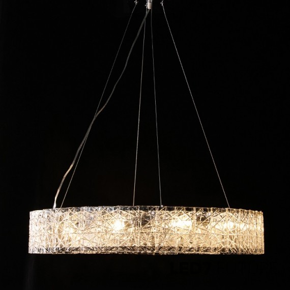 Loft Industry Modern - Crack Glass Chandelier